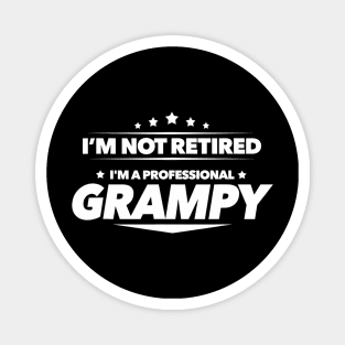 I'm Not Retired I'm a Professional Grampy - Magnet